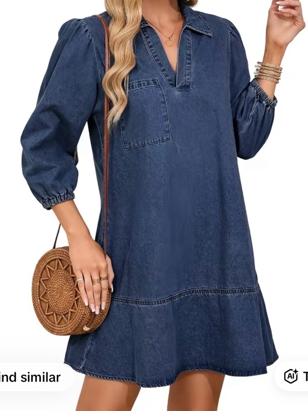Denim Dress small